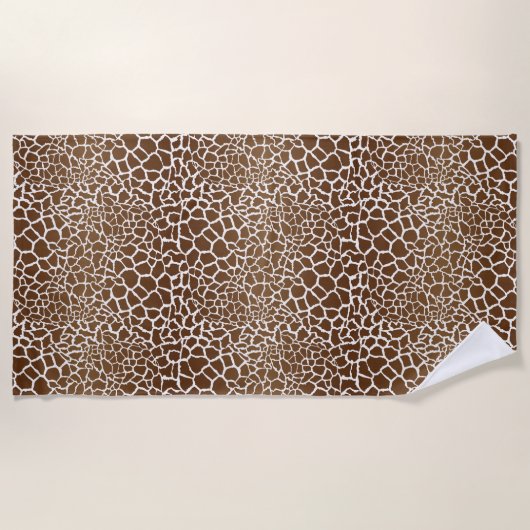 Giraffenprint Strandtuch (Vorderseite)