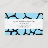 Giraffenprint, Tierdruck, Dschungel, Safari Visitenkarte (Rückseite)