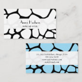 Giraffenprint, Tierdruck, Dschungel, Safari Visitenkarte (Vorne/Hinten)