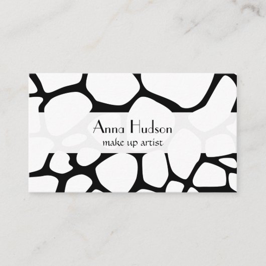 Giraffenprint, Tierdruck, Dschungel, Safari Visitenkarte (Vorderseite)