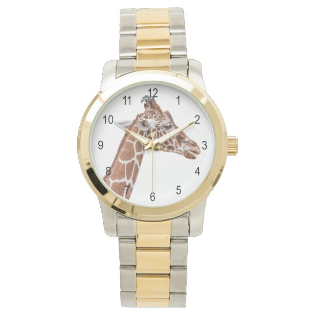 Giraffenprofil Armbanduhr (Vorderseite)