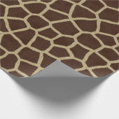 Giraffenschrift Geschenkpapier (Ecke)