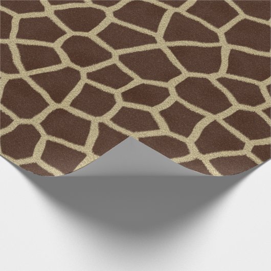 Giraffenschrift Geschenkpapier (Ecke)