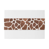 Giraffenstellen Einladungsbanderole (Rückseitenbeispiel)