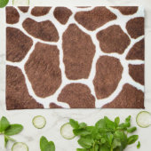 Giraffenstellen Geschirrtuch (Gefaltet)