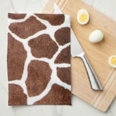 Giraffenstellen Geschirrtuch (Viertel Falte)