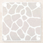 Giraffenstellen Glasuntersetzer (Rückseite)