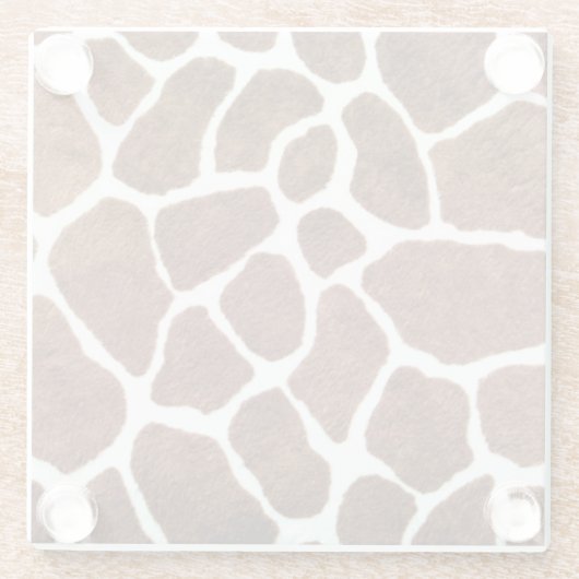 Giraffenstellen Glasuntersetzer (Rückseite)