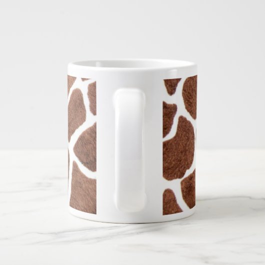 Giraffenstellen Jumbo-Tasse (Rückseite)