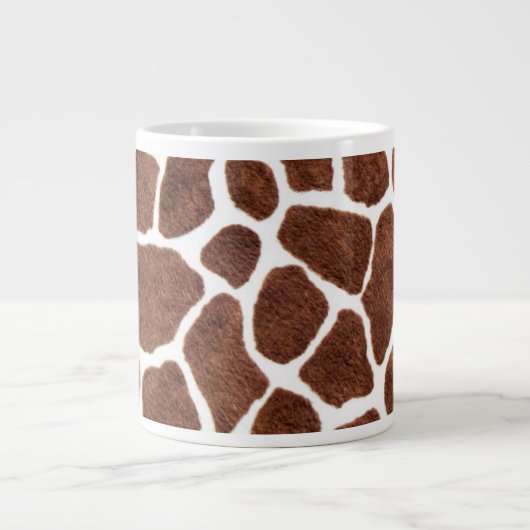 Giraffenstellen Jumbo-Tasse (Vorderseite)