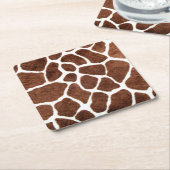Giraffenstellen Rechteckiger Pappuntersetzer (angewinkelt)