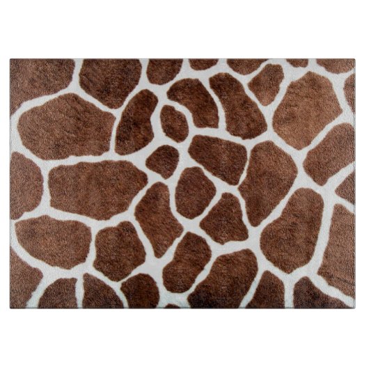 Giraffenstellen Schneidebrett (Vorderseite)