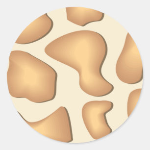 Giraffensticker Runder Aufkleber