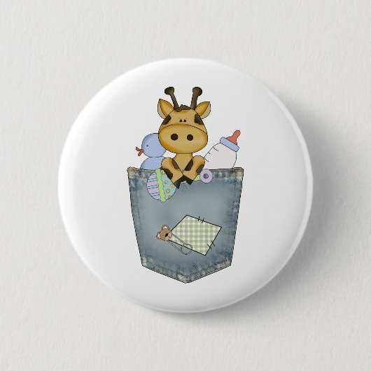 Giraffentaschenkumpel Button (Vorderseite)