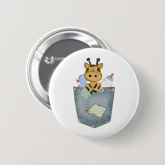 Giraffentaschenkumpel Button (Vorne & Hinten)