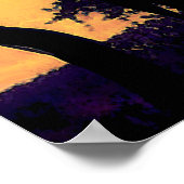 Giraffenuntergang Poster (Ecke)