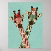 GIRAFFES & FEATHERS POSTER (Vorne)