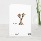 GIRAFFES & FEATHERS SIND MINE-Card Feiertagskarte (Rückseite)