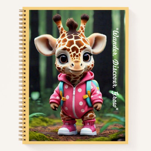 "Giraffe's Fun Day Out" Notizblock (Vorderseite)