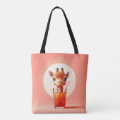 Giraffe's Happy Hour Tasche (Rückseite)