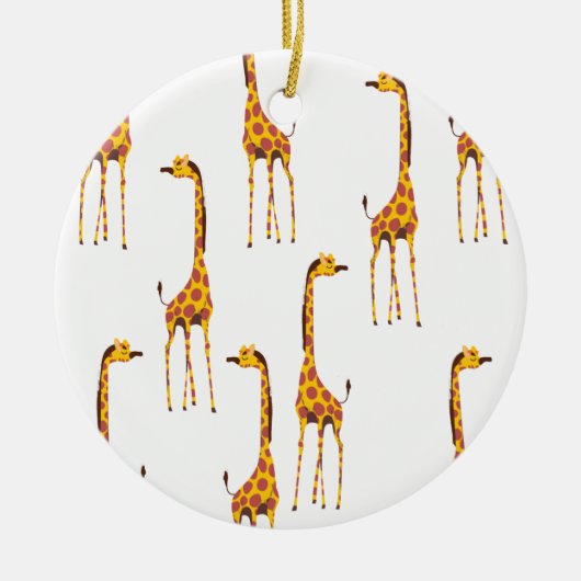 Giraffes Jigsaw Puzzle Keramik Ornament (Vorne)