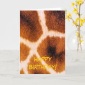 GIRAFFES KARTE (Gelbe Blume)