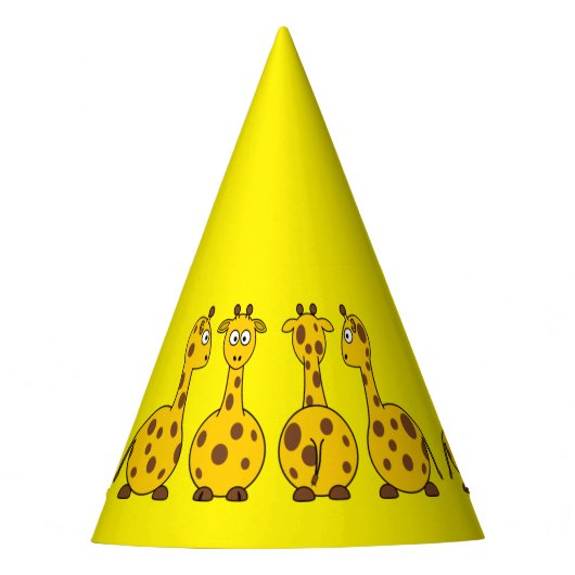 Giraffes Party Hat Partyhütchen (Vorderseite)