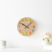 Giraffes Round Clock Runde Wanduhr (Zuhause)