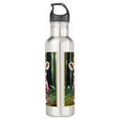 "Giraffe's Wild Discovery" Edelstahlflasche (Rückseite)