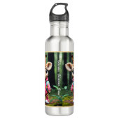 "Giraffe's Wild Discovery" Edelstahlflasche (Vorderseite)