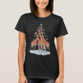 Giraffes Xmas Tree Giraffe Christmas Tree Merry Ch T-Shirt (Vorderseite)