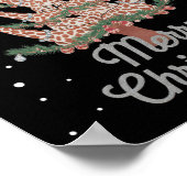 Giraffes Xmas Tree Giraffe Weihnachtsbaum Merry Ch Poster (Ecke)