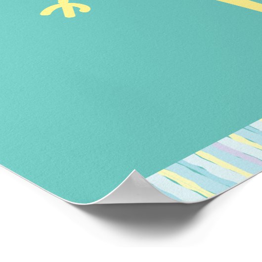 Giraffi Kids room Poster (Ecke)