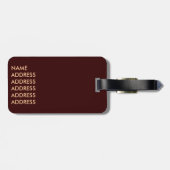 Giraffic Hearts Tiled Pattern Gepäckanhänger (Rückseite horizontal)