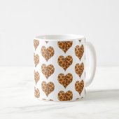 Giraffic Hearts Tiled Pattern Kaffeetasse (VorderseiteRechts)