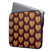 Giraffic Hearts Tiled Pattern Laptopschutzhülle (Vorderseite Links)