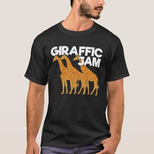 Giraffic Jam Funny Giraffe Animal Keeper Geschenk T-Shirt (Vorderseite)