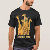 Giraffic Jam Funny Giraffe Traffic Pun Classic T-S T-Shirt (Vorderseite)