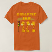 Giraffic Jam Giraffe Kunst, Dichtung und Musik T-Shirt (Design vorne)