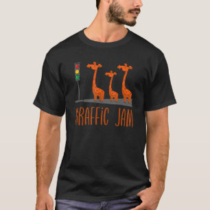 Giraffic Jam Niedlich Giraffes Traffic Safari Pun T-Shirt