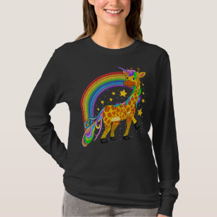 Girafficorn Africa Giraffe Rainbow Fantasy Animal T-Shirt