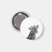 Giraffmagnet Magnet (Vorderseite/Rückseite)