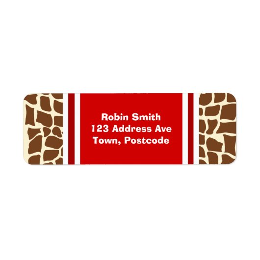 Giraffmuster-Tierausdruck (Vorne)