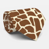 Giraffmuster-Tierausdruck Krawatte (Gerollt)