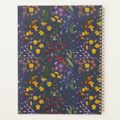 Giralbläserische Wildblume niedlich lila personali Planer (Rückseite)