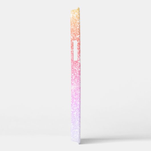 Giralbow Rosa Glitzer Rosa Monogramm Name Case-Mate iPhone Hülle (Rückseite / Rechts)