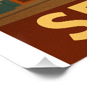 Giralda Glow - Sevilla Retro Art 2025 Poster (Ecke)