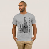 Giralda Sevilla Kathedrale. Andalusien. T-Shi T-Shirt (Vorne ganz)