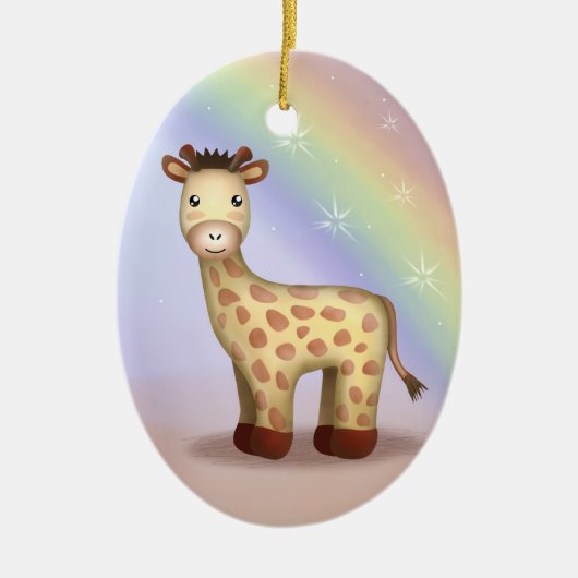 Giraldo die Giraffe - Ornamnet Keramikornament (Vorne)