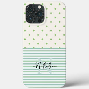 Giralpastellfarben mit Monogramm Hübsches Muster Case-Mate iPhone Hülle